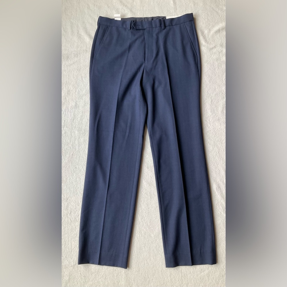 Men’s NAUTICA CEYLON PLAID DRESS PANTS navy/marine W34 L32